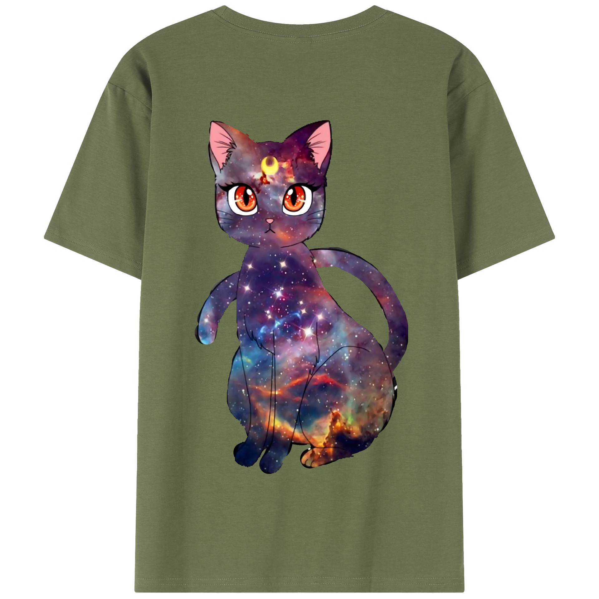 （画像用） 美少女戦士セーラームーン Sailor Moon 綿100％半袖Tシャツ（背面プリント）